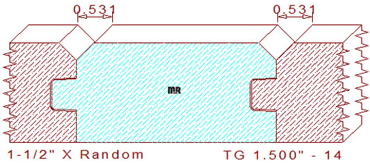 Tongue & Groove 1-1/2" - 14