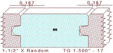 Tongue & Groove 1-1/2" - 17 Tongue & Groove 1-1/2" - 17