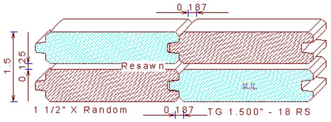 Tongue & Groove 1-1/2" - 18 Tongue & Groove 1-1/2" - 18