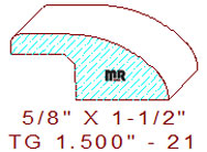 Flooring Reducer 1-1/2" - 21 Flooring Reducer 1-1/2" - 21