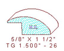 Flooring Reducer 1-1/2" - 26 Flooring Reducer 1-1/2" - 26