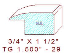 Flooring Reducer 1-1/2" - 29 Flooring Reducer 1-1/2" - 29
