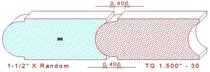 Tongue & Groove 1-1/2" - 30 Tongue & Groove 1-1/2" - 30