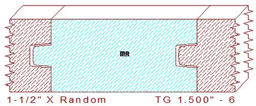 Tongue & Groove 1-1/2" - 6