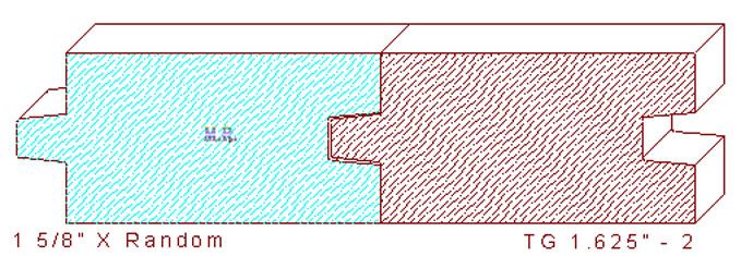 Tongue & Groove 1-5/8" - 2 Tongue & Groove 1-5/8" - 2
