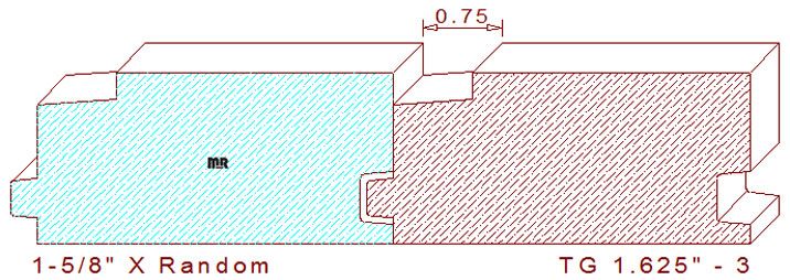 Tongue & Groove 1-5/8" - 3 Tongue & Groove 1-5/8" - 3