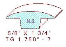 Flooring Transition Piece 1-3/4" - 7