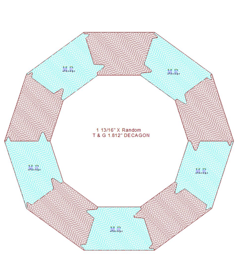 Tongue & Groove 1-13/16" Tongue & Groove 1-13/16"