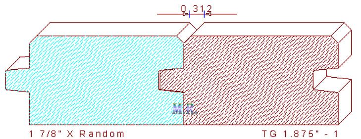 Tongue & Groove 1-7/8" - 1 Tongue & Groove 1-7/8" - 1