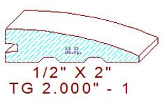 Flooring Reducer 2" - 1 Flooring Reducer 2" - 1