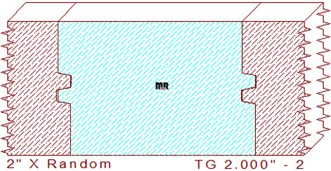 Tongue & Groove 2" - 2 Tongue & Groove 2" - 2