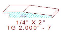 Flooring Reducer 2" - 7 Flooring Reducer 2" - 7