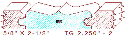 Tongue & Groove 2-1/4" - 2 Tongue & Groove 2-1/4" - 2