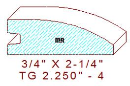 Tongue & Groove 2-1/4" - 4                                                                                  