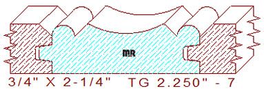Tongue & Groove 2-1/4" - 7 Tongue & Groove 2-1/4" - 7
