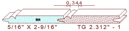 Tongue & Groove 2-5/16" - 1