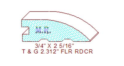 Flooring Reducer 2-5/16" Flooring Reducer 2-5/16"