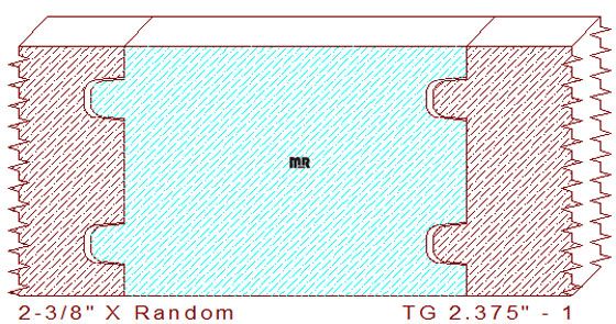 Tongue & Groove 2-3/8" - 1