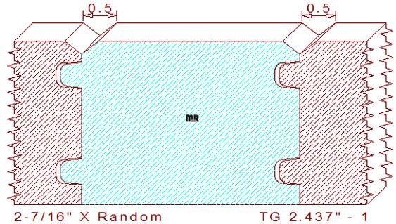 Tongue & Groove 2-7/16" - 1 Tongue & Groove 2-7/16" - 1
