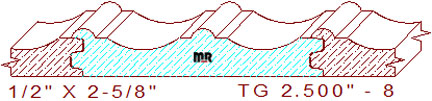 Tongue & Groove 2-1/2" - 8 Tongue & Groove 2-1/2" - 8