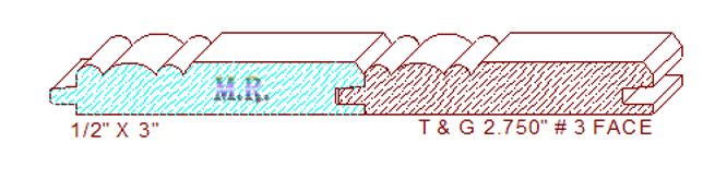 Tongue & Groove 2-3/4" - 3 