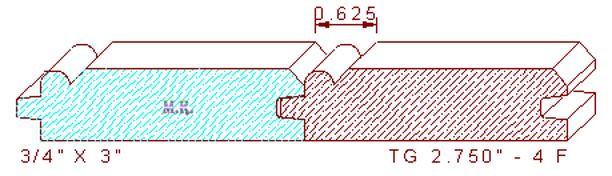 Tongue & Groove 2-3/4" - 4