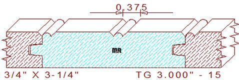 Tongue & Groove 3" - 15