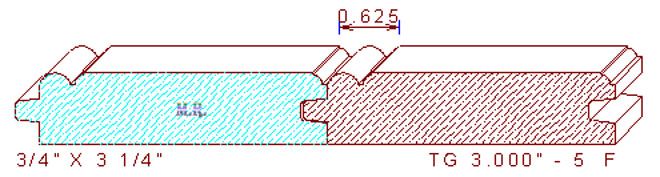 Tongue & Groove 3" - 5