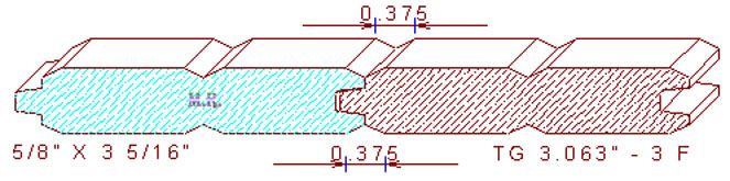 Tongue & Groove 3-1/16" - 3