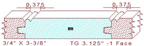 Tongue & Groove 3-1/8" - 1 Tongue & Groove 3-1/8" - 1