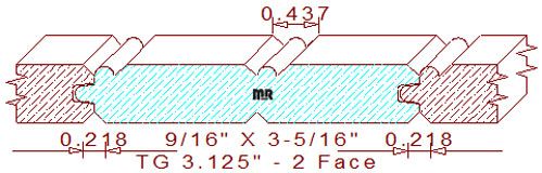 Tongue & Groove 3-1/8" - 2 Tongue & Groove 3-1/8" - 2