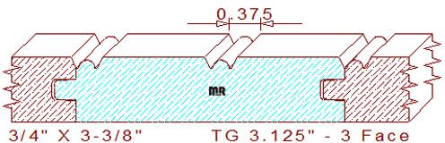 Tongue & Groove 3-1/8" - 3 