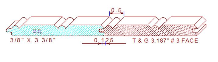 Tongue & Groove 3-3/16" - 3