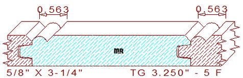 Tongue & Groove 3-1/4" - 5