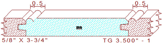 Tongue & Groove 3-1/2" - 1 Tongue & Groove 3-1/2" - 1