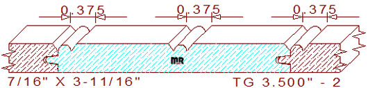Tongue & Groove 3-1/2" - 2 Tongue & Groove 3-1/2" - 2