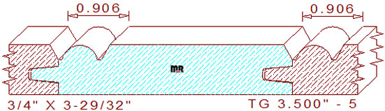 Tongue & Groove 3-1/2" - 5