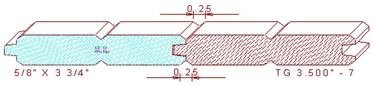 Tongue & Groove 3-1/2" - 7 Tongue & Groove 3-1/2" - 7