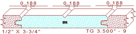 Tongue & Groove 3-1/2" - 9 Tongue & Groove 3-1/2" - 9