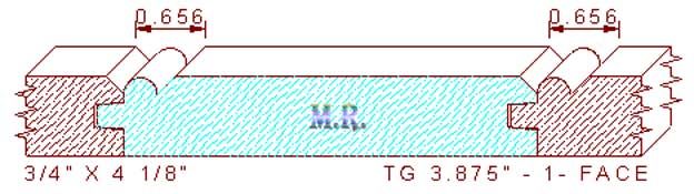 Tongue & Groove 3-7/8" - 1 Tongue & Groove 3-7/8" - 1