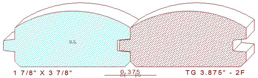 Tongue & Groove 3-7/8" - 2 Tongue & Groove 3-7/8" - 2