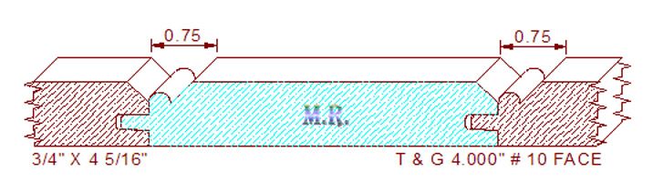 Tongue & Groove 4" - 10
