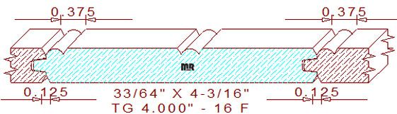Tongue & Groove 4" - 16