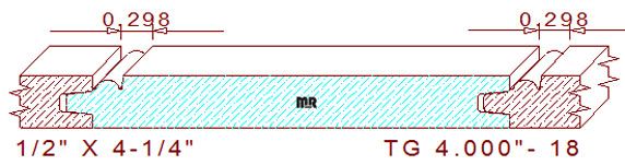Tongue & Groove 4" - 18