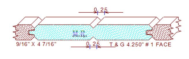 Tongue & Groove 4-1/4" - 1