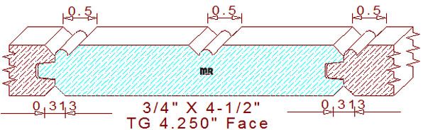 Tongue & Groove 4-1/4"