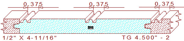 Tongue & Groove 4-1/2" - 2 Tongue & Groove 4-1/2" - 2