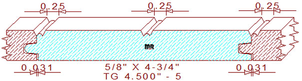 Tongue & Groove 4-1/2" - 5