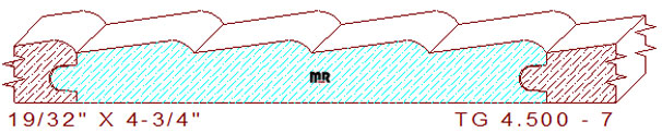 Tongue & Groove 4-1/2" - 7 Tongue & Groove 4-1/2" - 7