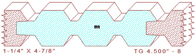 Tongue & Groove 4-1/2" - 8